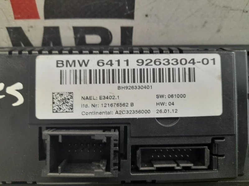 Modulo Comando Riscaldamento Clima 64119263304 Bmw Serie 3 E92 Coupe 2007