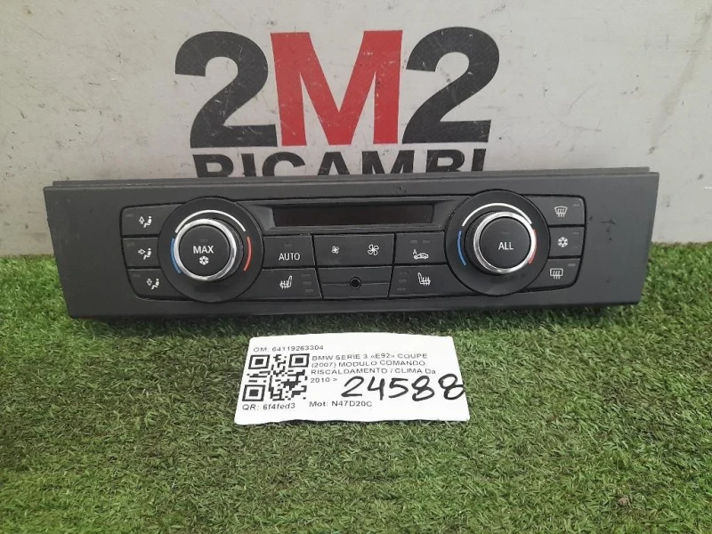 Modulo Comando Riscaldamento Clima 64119263304 Bmw Serie 3 E92 Coupe 2007