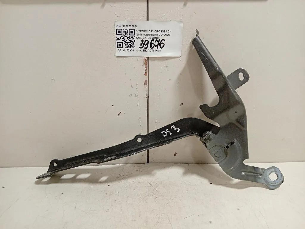 Cerniera Cofano ANT SX 9820730880 Citroen DS3 Crossback 2018