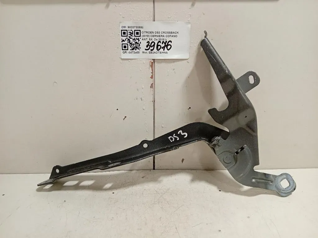 Cerniera Cofano ANT SX 9820730880 Citroen DS3 Crossback 2018