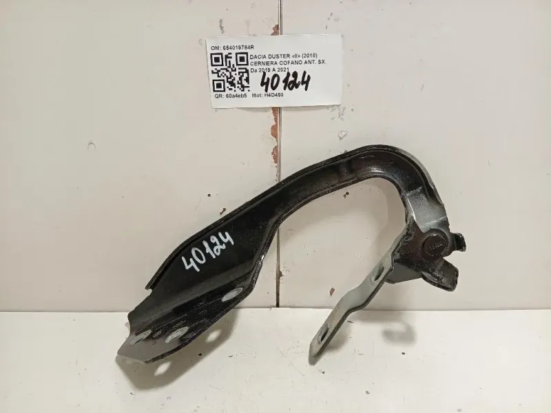 Cerniera Cofano ANT SX 654019784R Dacia Duster II 2018