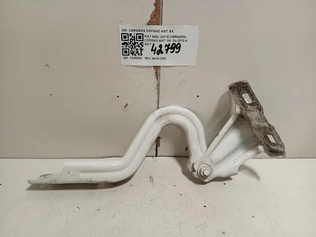 Cerniera Cofano ANT SX 51883030 Fiat 500L 2013