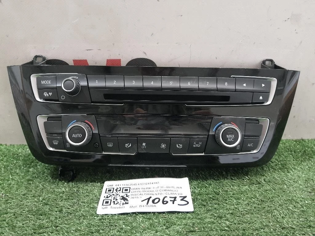 Modulo Comando Riscaldamento Clima 64119363545 61316814187 Bmw Serie 3 F30 Berlina 2015