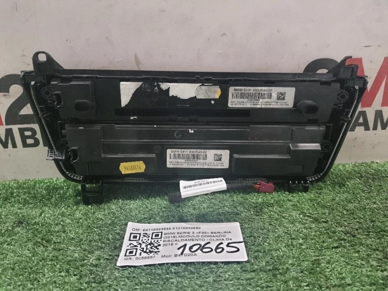 Modulo Comando Riscaldamento Clima 64119363545 61316832880 Bmw Serie 3 F30 Berlina 2015