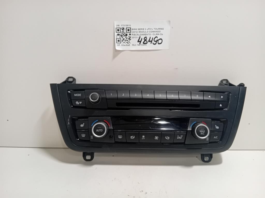 Modulo Comando Riscaldamento Clima 17313810 Bmw Serie 3 F31 Touring 2012