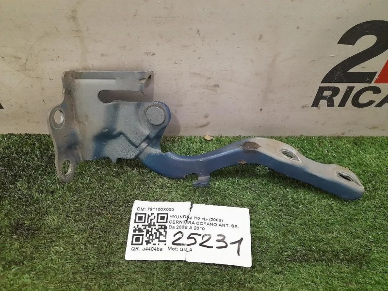Cerniera Cofano ANT SX 791100X000 Hyundai I10 I 2008