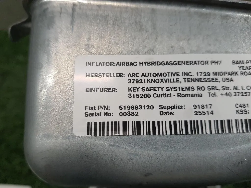 Air-bag Passeggero 519883120 Fiat 500L 2013