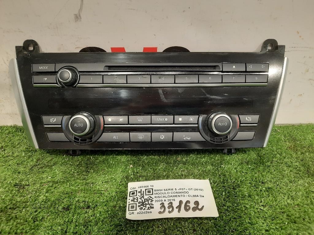 Modulo Comando Riscaldamento Clima 160466 10 Bmw Serie 5 F07 GT 2010