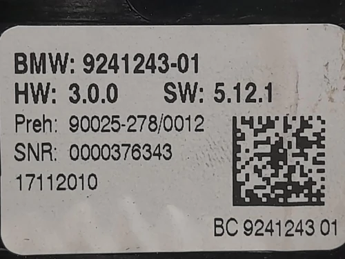Modulo Comando Riscaldamento Clima 9241243-01 Bmw Serie 5 F10 Berlina 2010