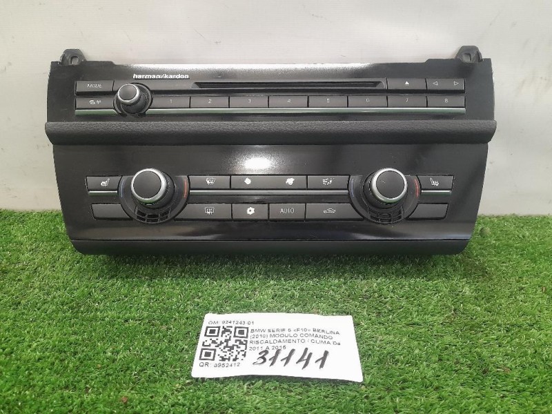Modulo Comando Riscaldamento Clima 9241243-01 Bmw Serie 5 F10 Berlina 2010