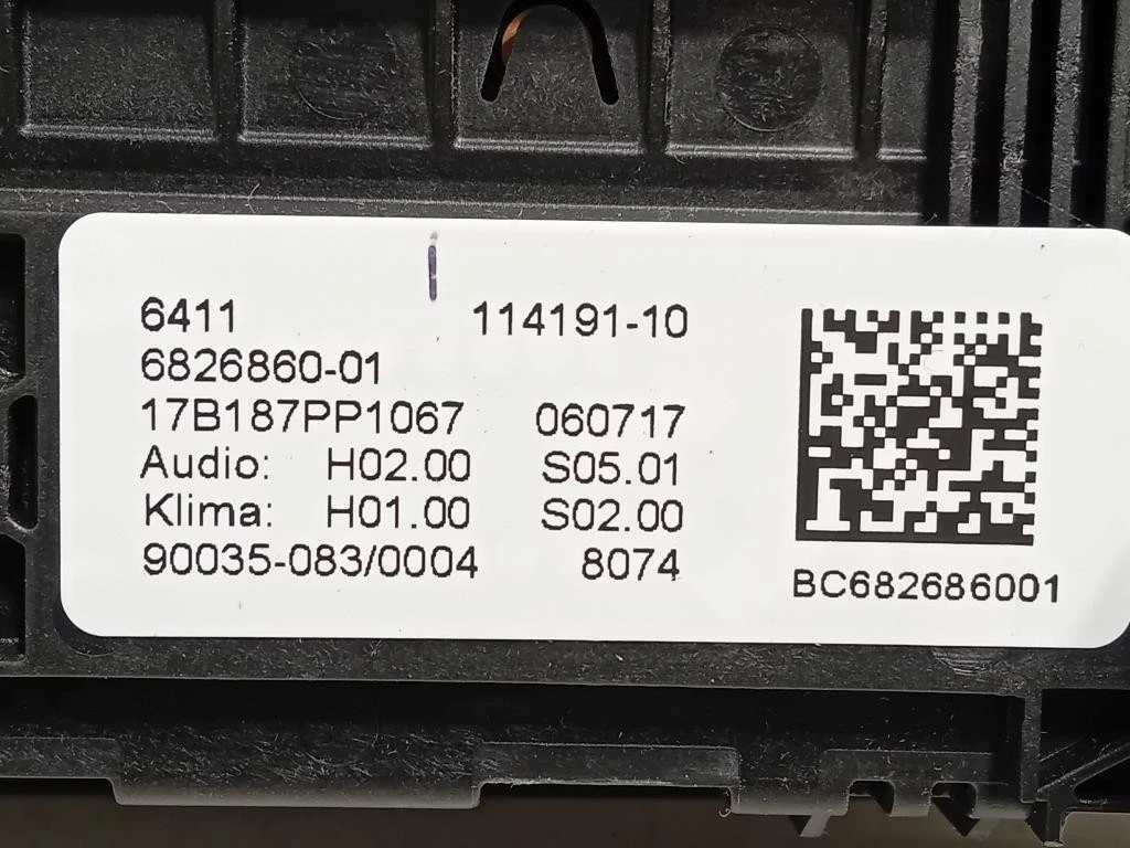 Modulo Comando Riscaldamento Clima 11419110 Bmw Serie 5 G30 Berlina 2016