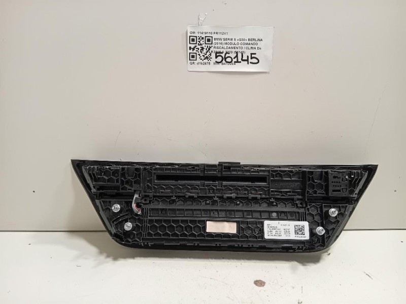 Modulo Comando Riscaldamento Clima 11419110 Bmw Serie 5 G30 Berlina 2016