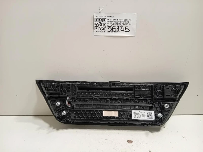 Modulo Comando Riscaldamento Clima 11419110 Bmw Serie 5 G30 Berlina 2016
