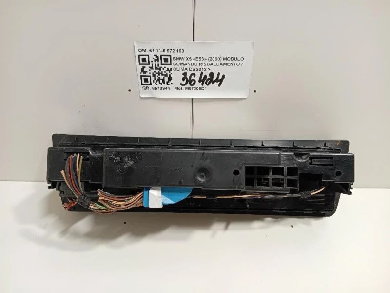 Modulo Comando Riscaldamento Clima 6411-6 972 163 Bmw X5 E53 2000