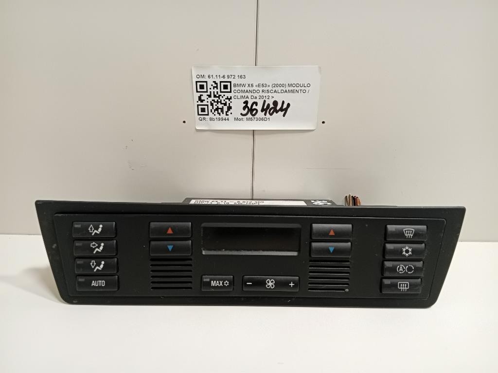 Modulo Comando Riscaldamento Clima 6411-6 972 163 Bmw X5 E53 2000