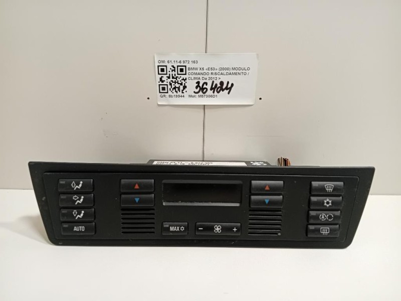 Modulo Comando Riscaldamento Clima 6411-6 972 163 Bmw X5 E53 2000