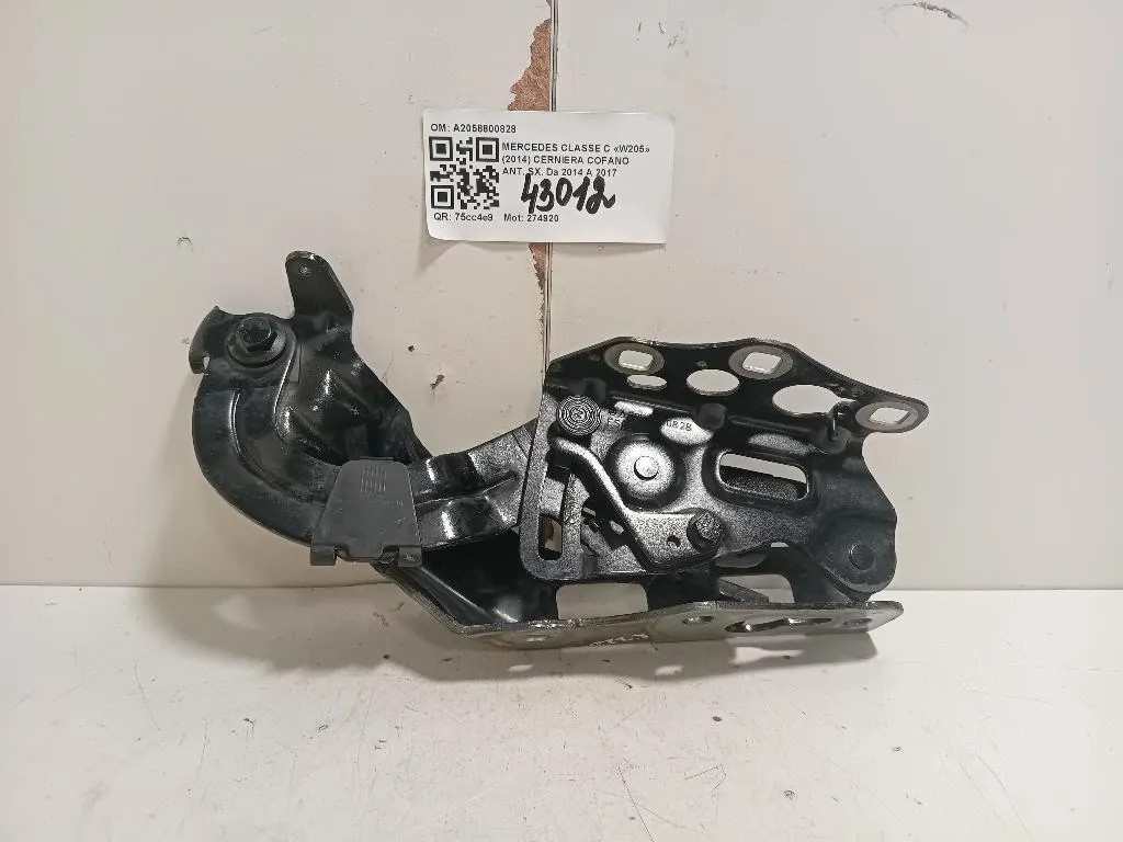 Cerniera Cofano ANT SX A2058800828 Mercedes Classe C W205 2014