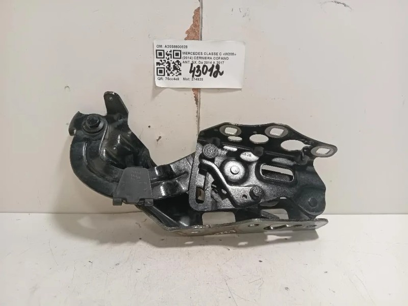 Cerniera Cofano ANT SX A2058800828 Mercedes Classe C W205 2014