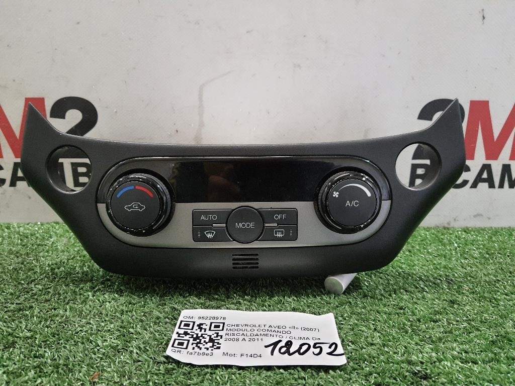 Modulo Comando Riscaldamento Clima 95228978 Chevrolet AVEO II 2007