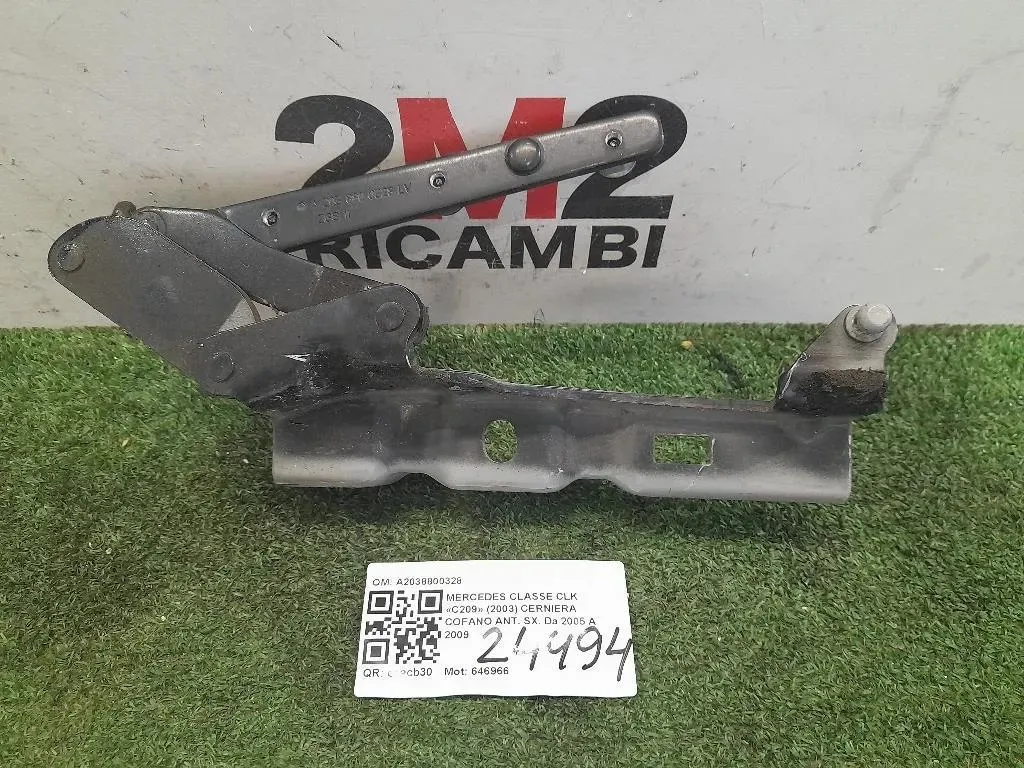 Cerniera Cofano ANT SX A2038800328 Mercedes Classe CLK C209 2003