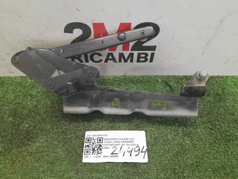 Cerniera Cofano ANT SX A2038800328 Mercedes Classe CLK C209 2003