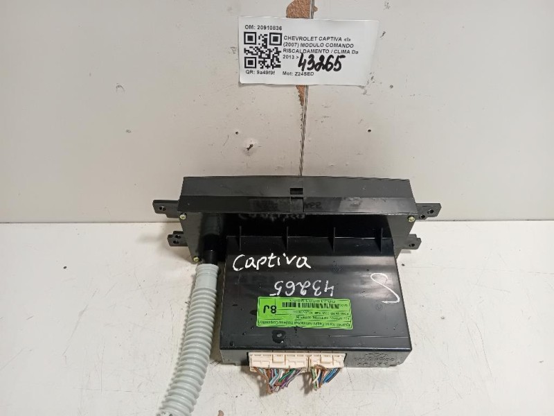Modulo Comando Riscaldamento Clima 20910836 Chevrolet Captiva I 2007