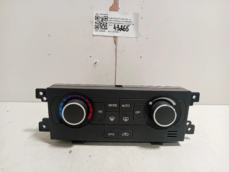 Modulo Comando Riscaldamento Clima 20910836 Chevrolet Captiva I 2007
