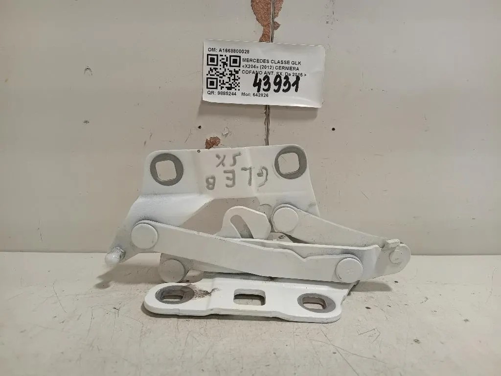 Cerniera Cofano ANT SX A1668800028 Mercedes Classe GLE W166 2015