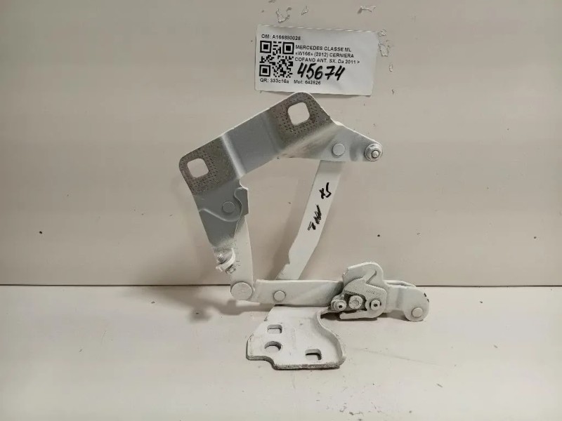 Cerniera Cofano ANT SX A1668800028 Mercedes Classe ML W166 2012