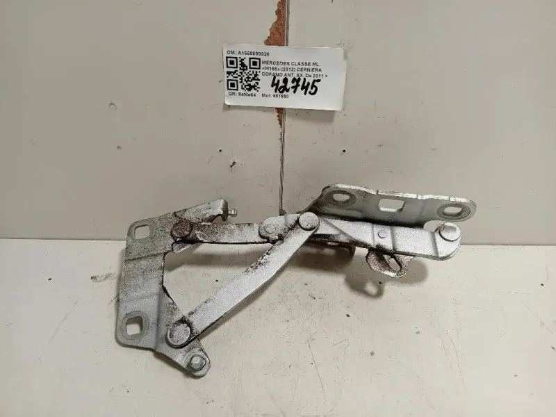 Cerniera Cofano ANT SX A1668800028 Mercedes Classe ML W166 2012