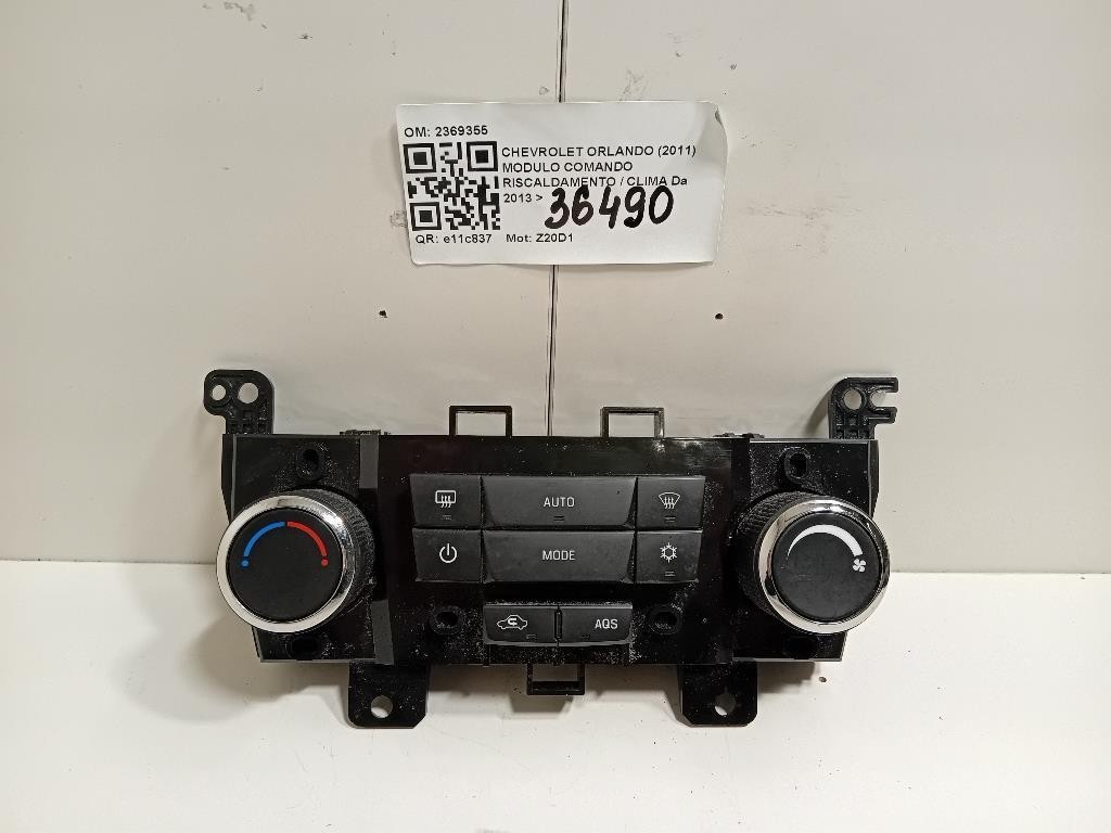 Modulo Comando Riscaldamento Clima 3870578 Chevrolet Orlando 2011