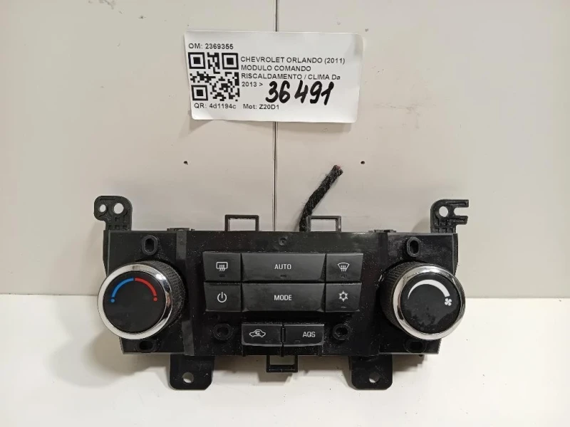 Modulo Comando Riscaldamento Clima 3870578 Chevrolet Orlando 2011