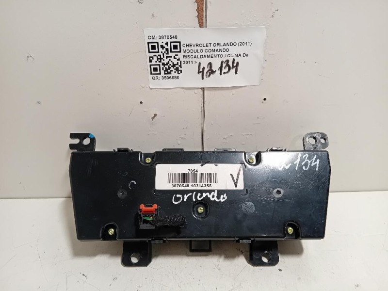 Modulo Comando Riscaldamento Clima 3870548 Chevrolet Orlando 2011