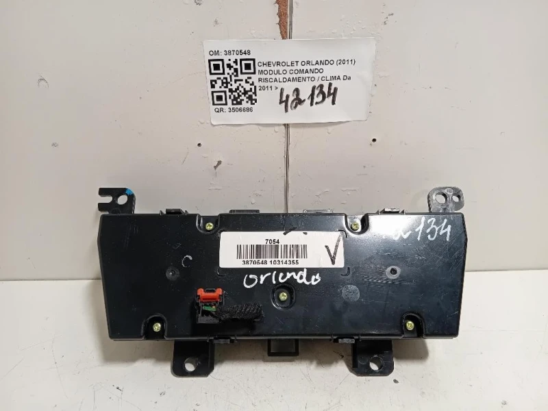 Modulo Comando Riscaldamento Clima 3870548 Chevrolet Orlando 2011