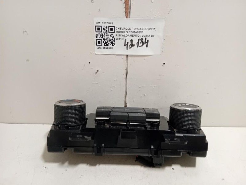 Modulo Comando Riscaldamento Clima 3870548 Chevrolet Orlando 2011