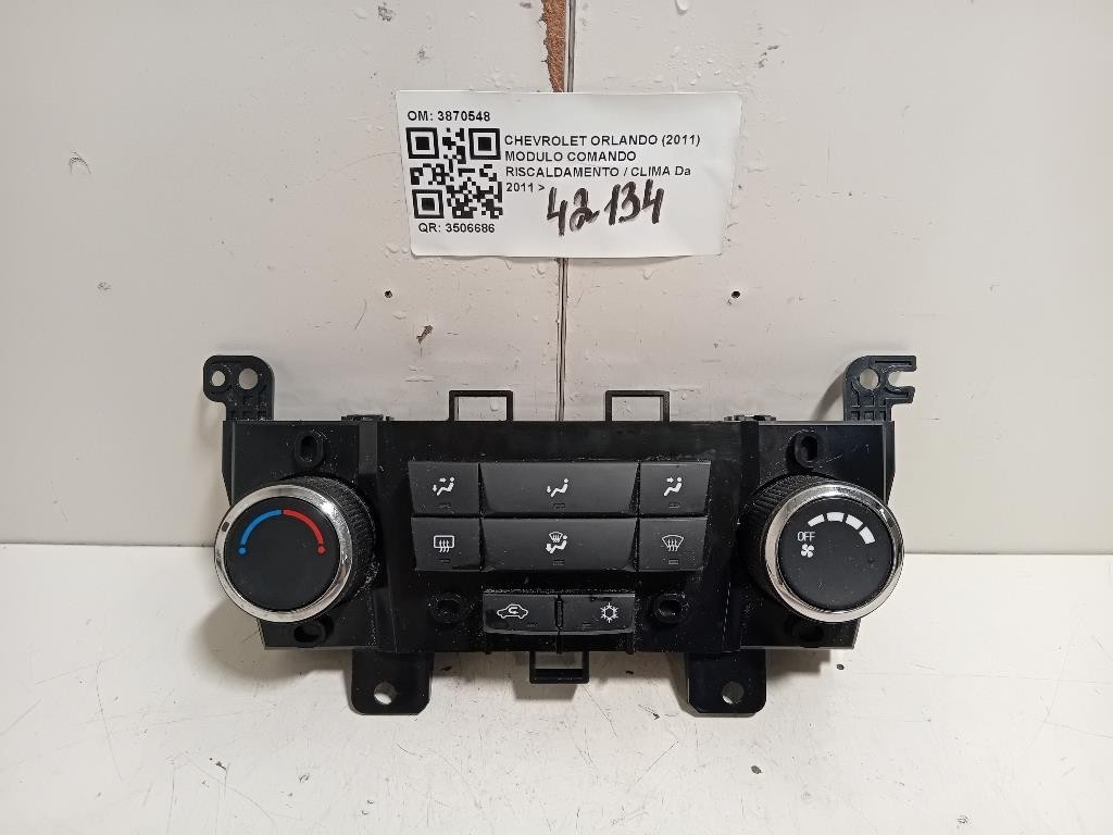 Modulo Comando Riscaldamento Clima 3870548 Chevrolet Orlando 2011