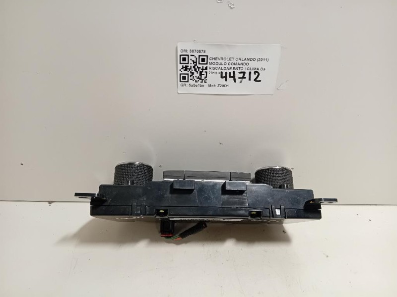 Modulo Comando Riscaldamento Clima 3870578 Chevrolet Orlando 2011
