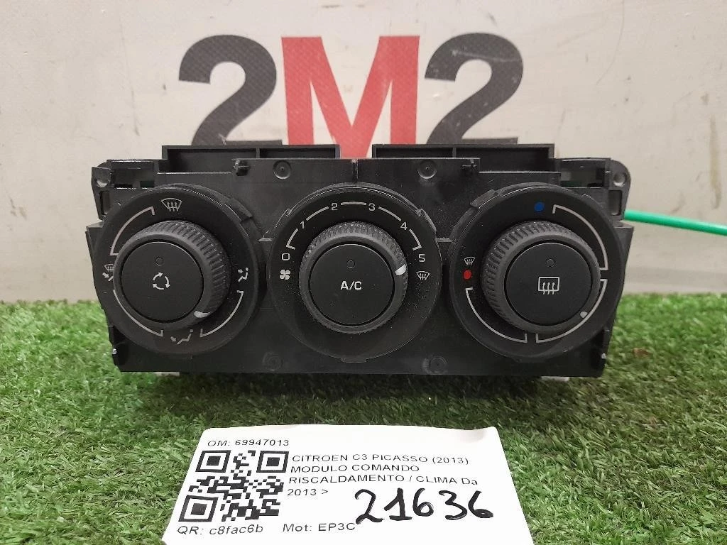 Modulo Comando Riscaldamento Clima 69947013 Citroen C3 Picasso 2013