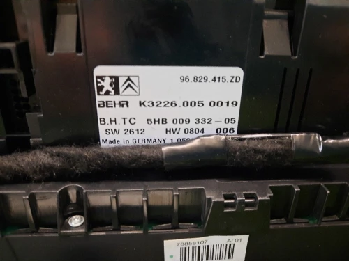 Modulo Comando Riscaldamento Clima 6452H7 BIZONA BLOCCO COMANDO CLIMATIZZAZIONE Citroen C5 III 2008