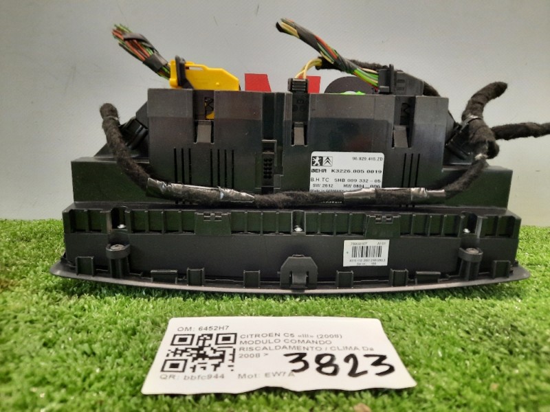 Modulo Comando Riscaldamento Clima 6452H7 BIZONA BLOCCO COMANDO CLIMATIZZAZIONE Citroen C5 III 2008