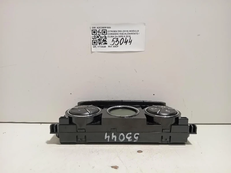 Modulo Comando Riscaldamento Clima A2C39251900 Citroen DS3 2016
