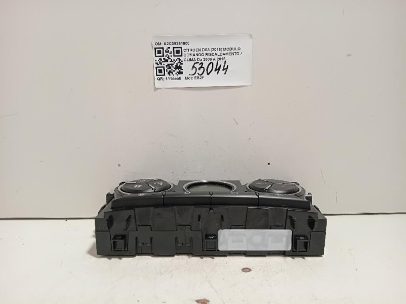 Modulo Comando Riscaldamento Clima A2C39251900 Citroen DS3 2016