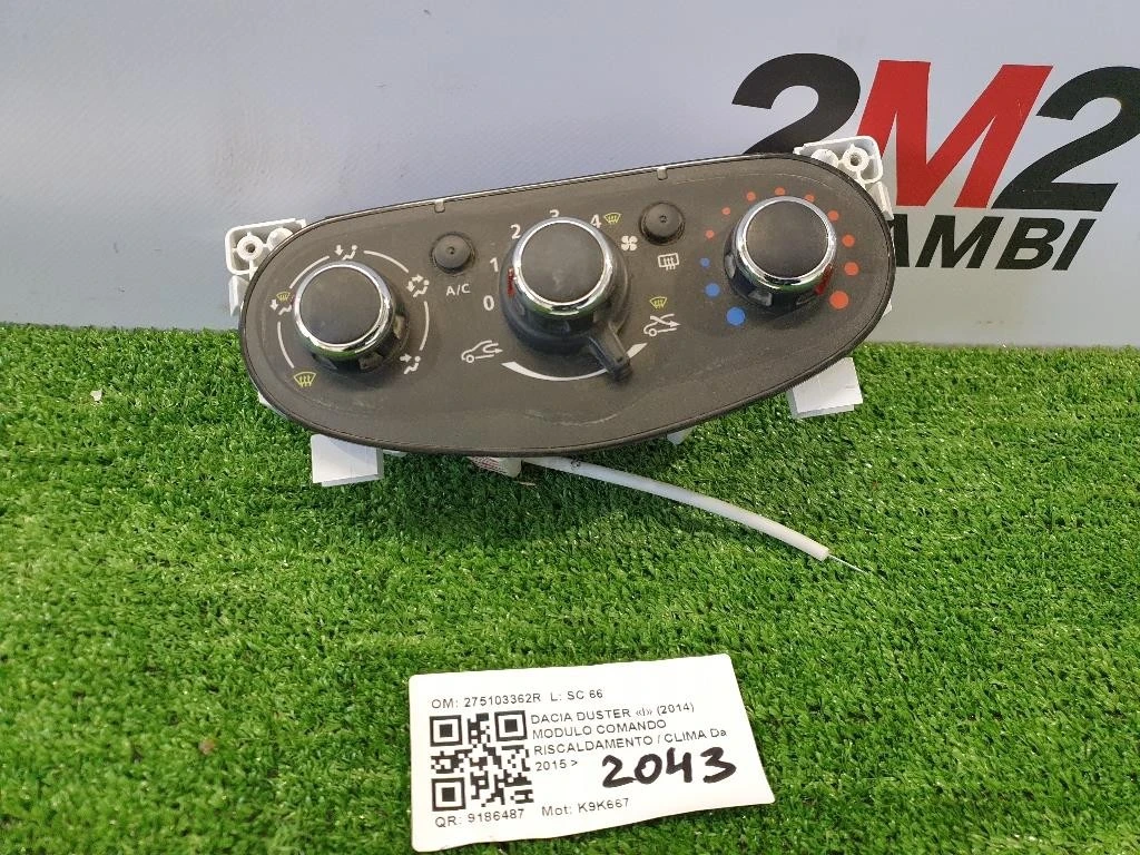 Modulo Comando Riscaldamento Clima 275103362R Dacia Duster I 2014