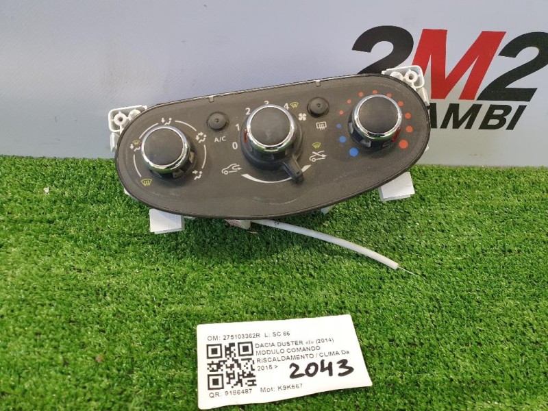 Modulo Comando Riscaldamento Clima 275103362R Dacia Duster I 2014