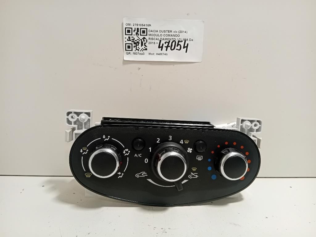 Modulo Comando Riscaldamento Clima 275105416R Dacia Duster I 2014