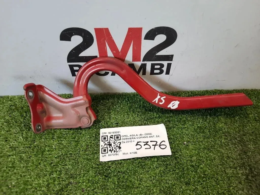 Cerniera Cofano ANT SX 93193051 Opel Agila B 2008