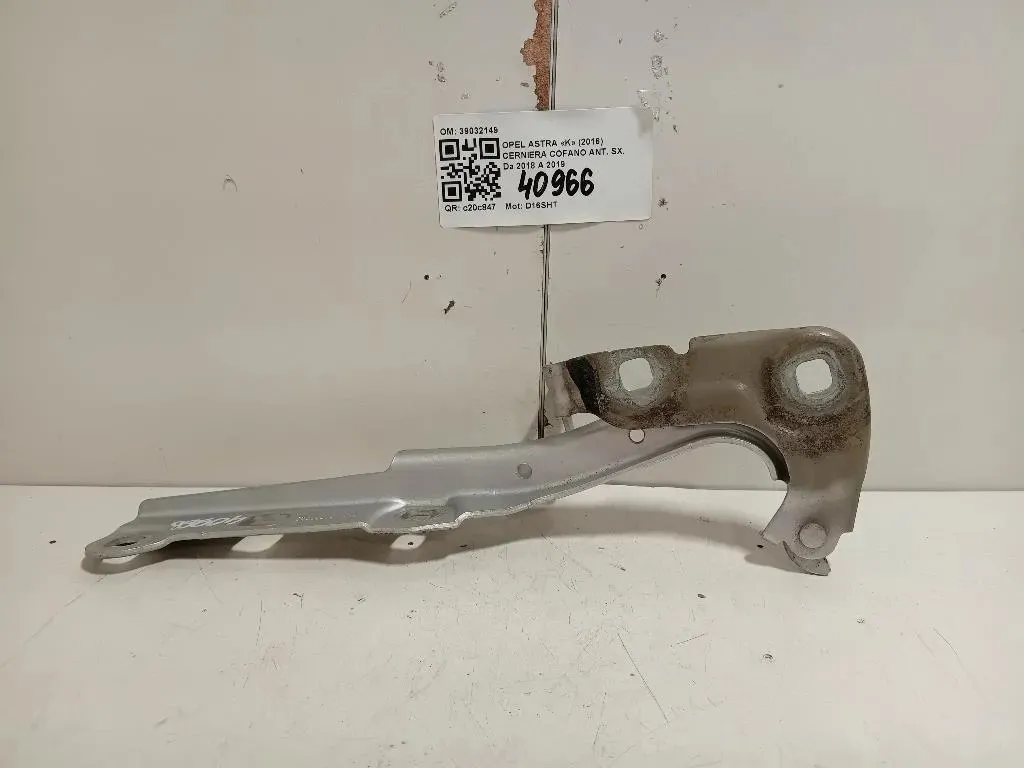 Cerniera Cofano ANT SX 39032149 Opel Astra K 2016