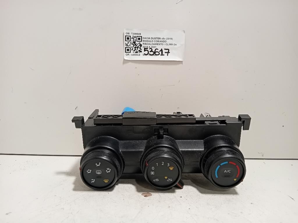 Modulo Comando Riscaldamento Clima T20954B Dacia Duster II 2018