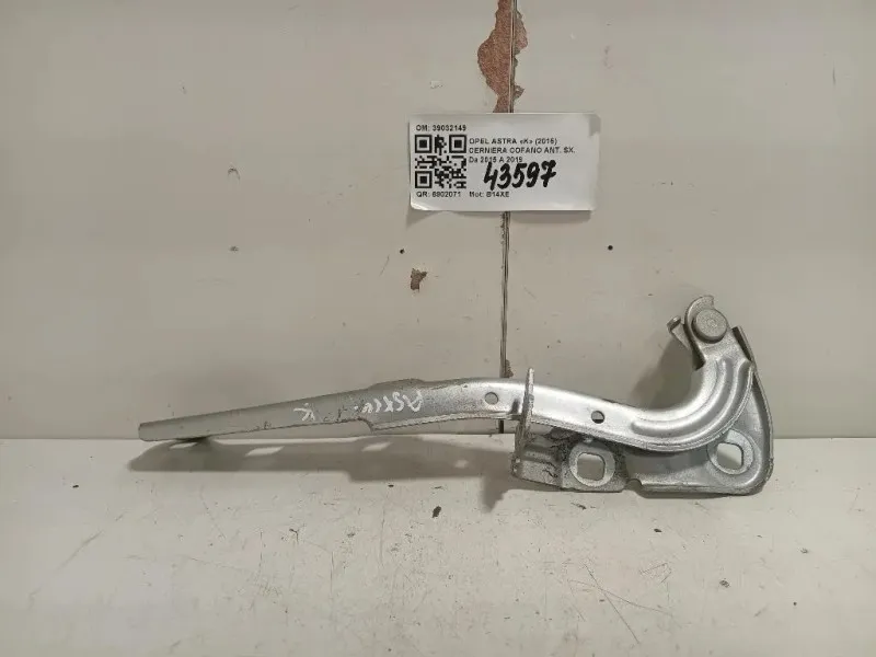 Cerniera Cofano ANT SX 39032149 Opel Astra K 2016