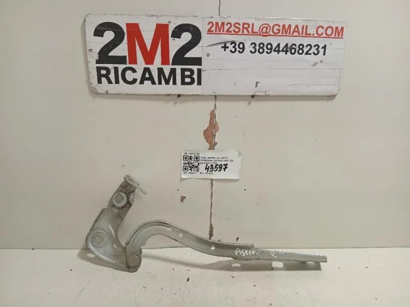 Cerniera Cofano ANT SX 39032149 Opel Astra K 2016
